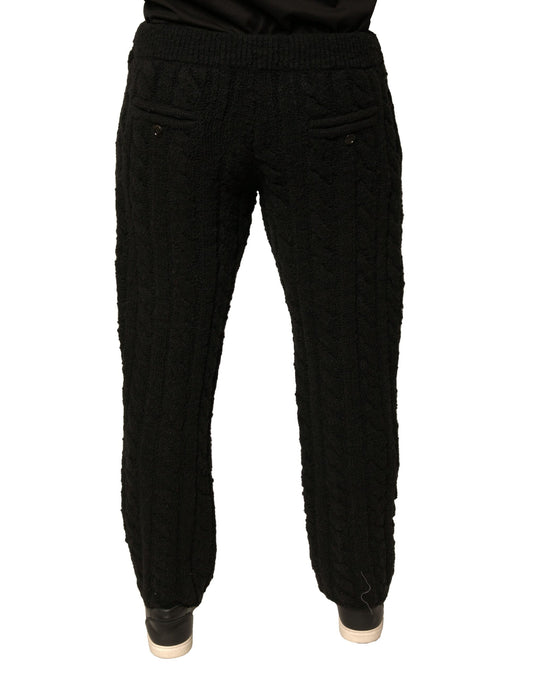 Pair of black sweatpants