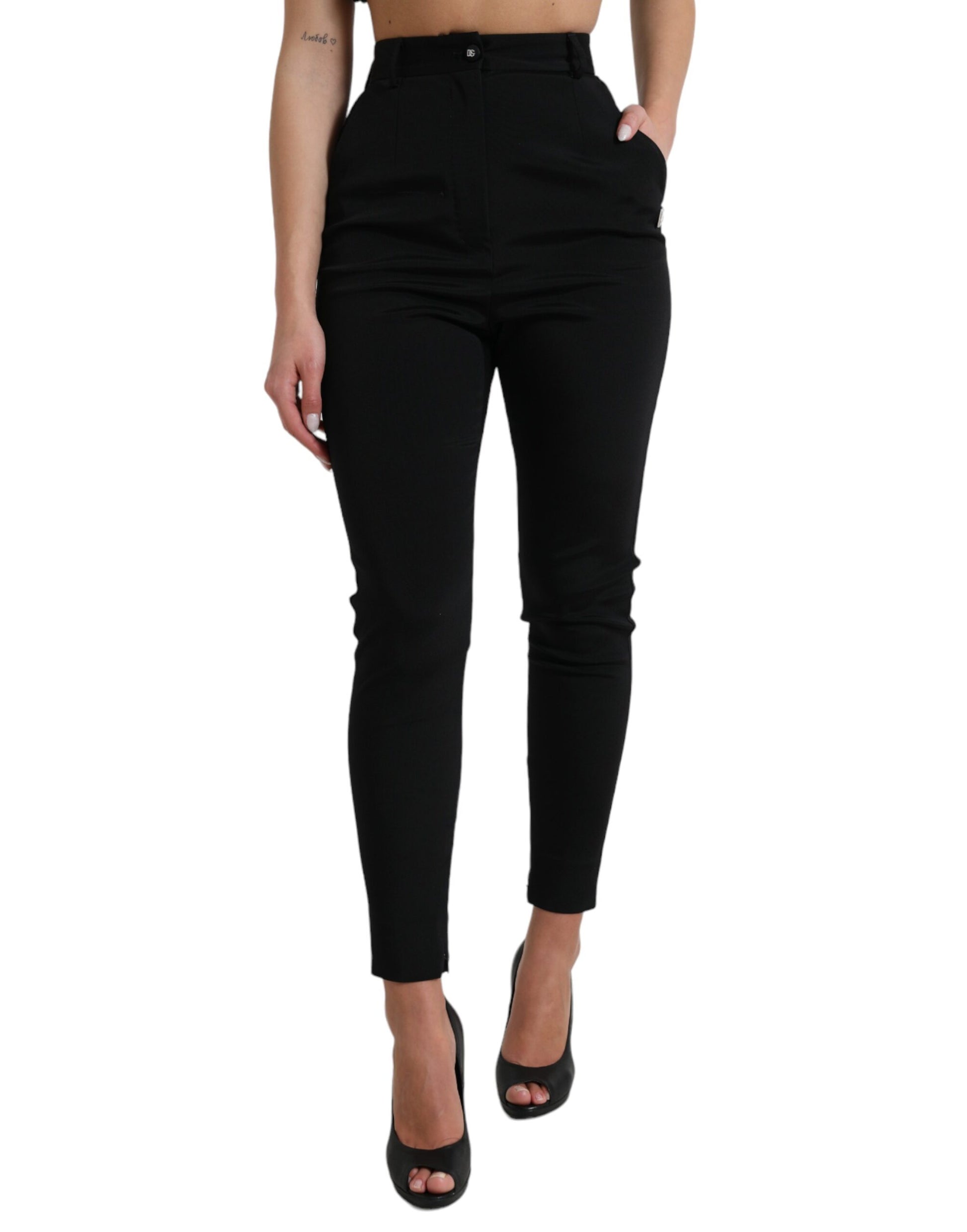 Pair of black skinny jeans