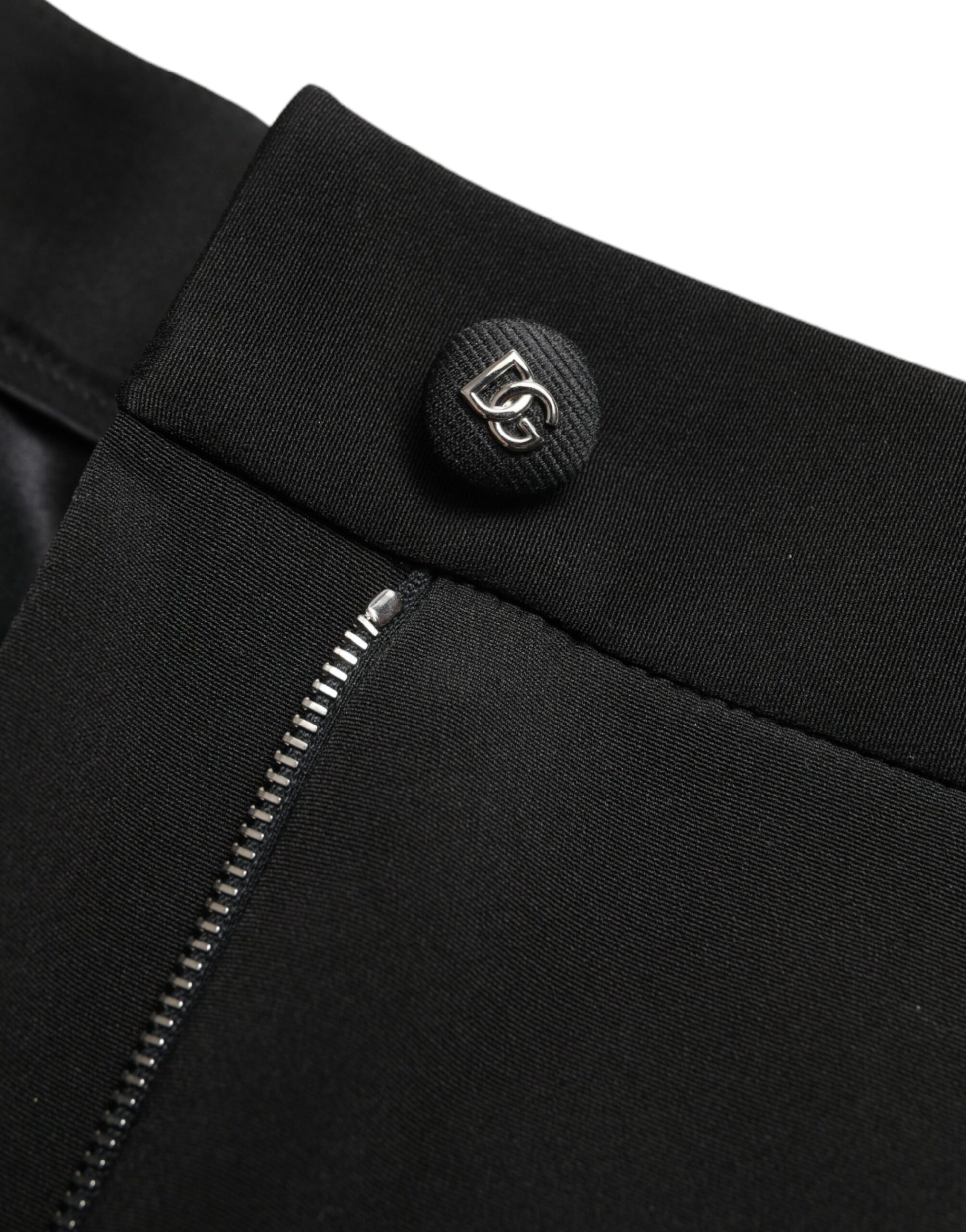 Black pants with zipper detailing