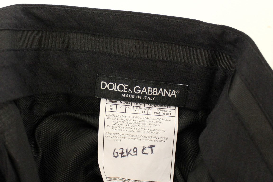 Black bag with white label on front