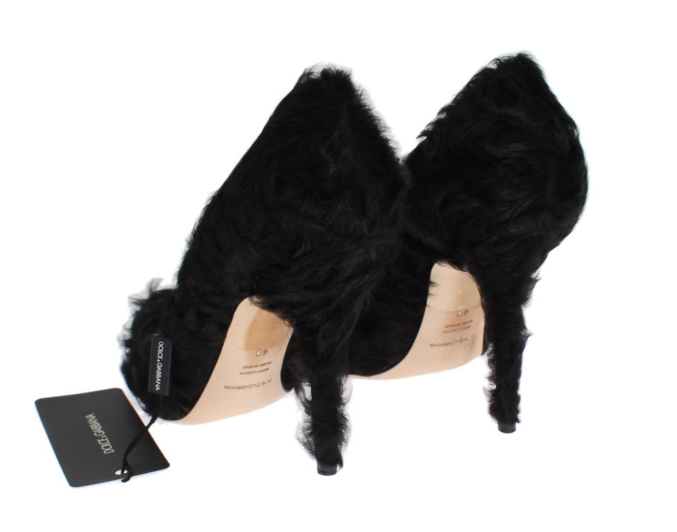 Two pairs of furry shoes with tags