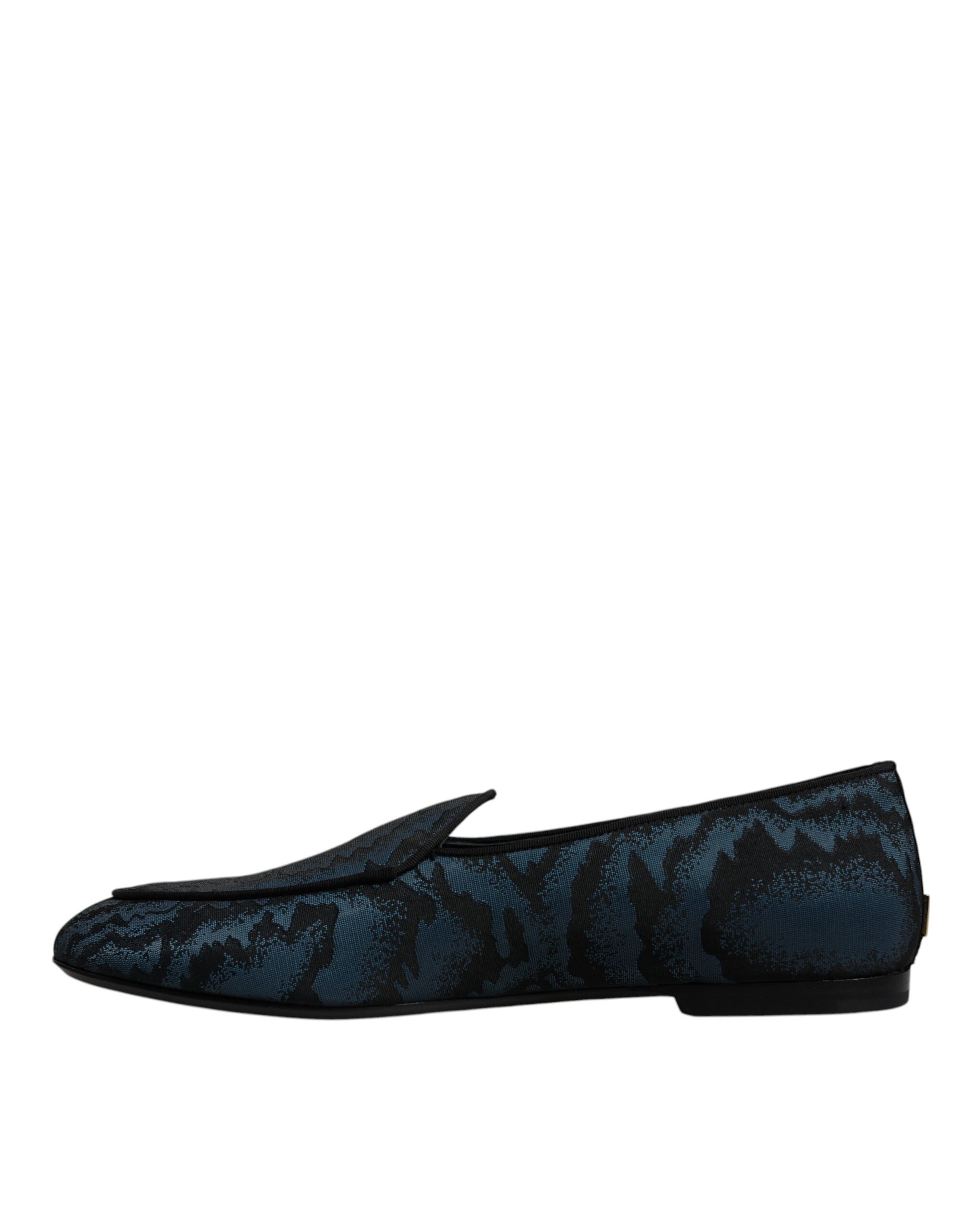 Blue sneaker with white sole