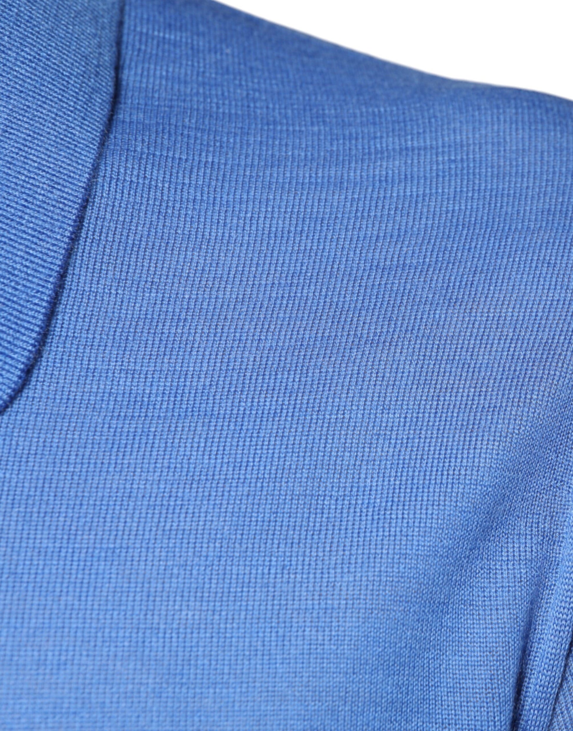Blue fabric with a smooth texture