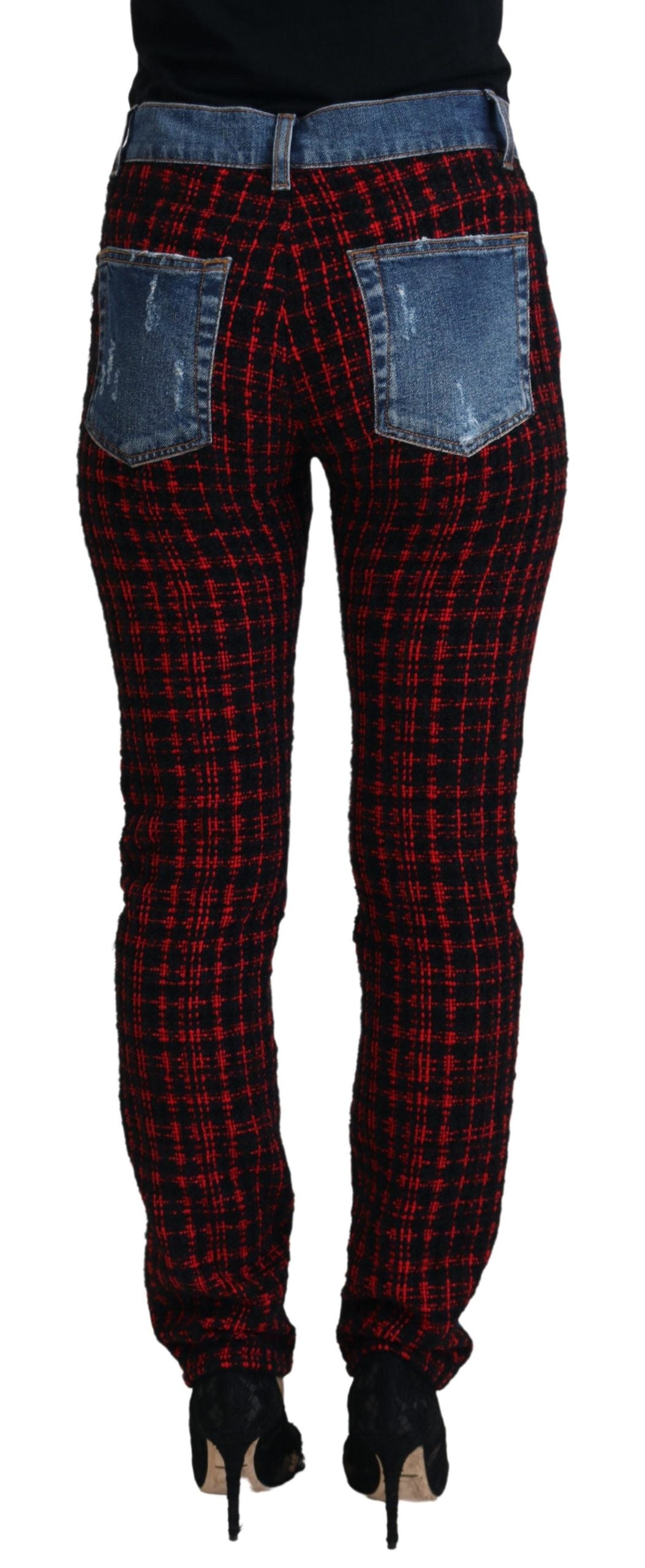 Pair of plaid pants on a mannequin