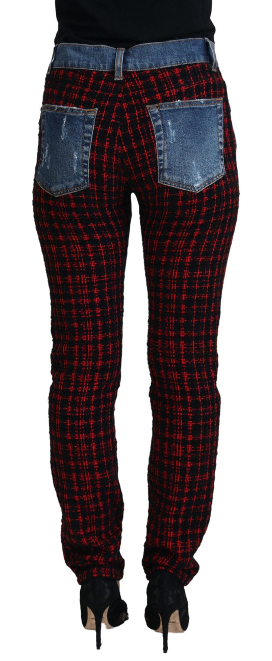 Pair of plaid pants on a mannequin