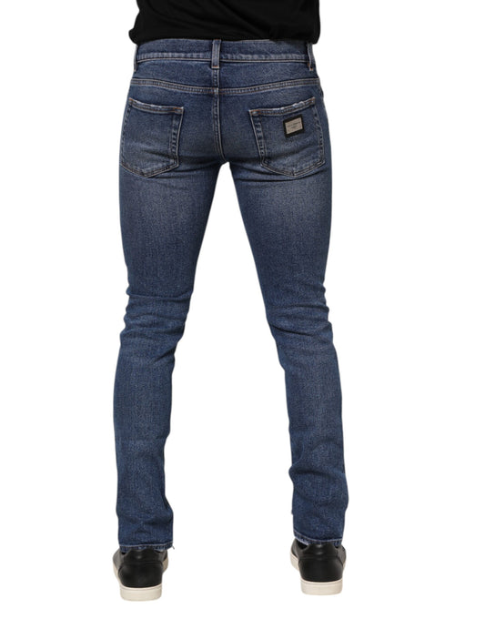 Pair of blue jeans on a mannequin