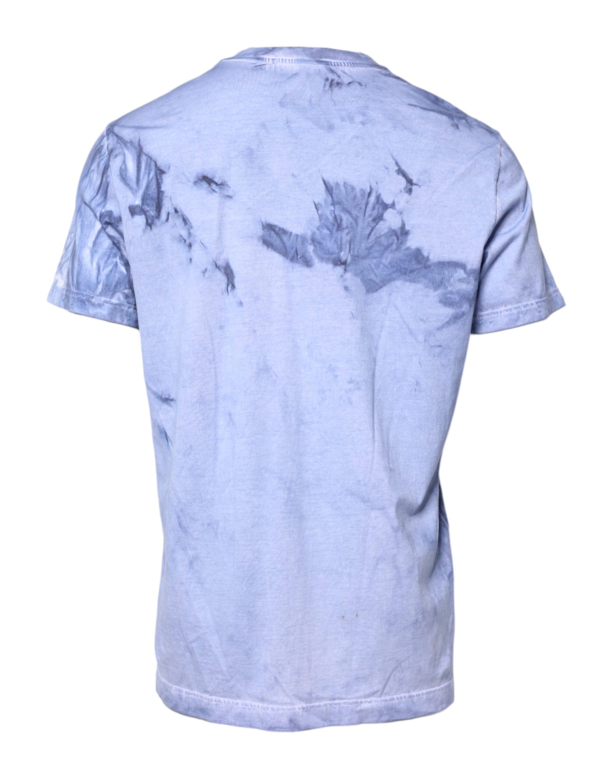 Blue tie dye shirt on a mannequin