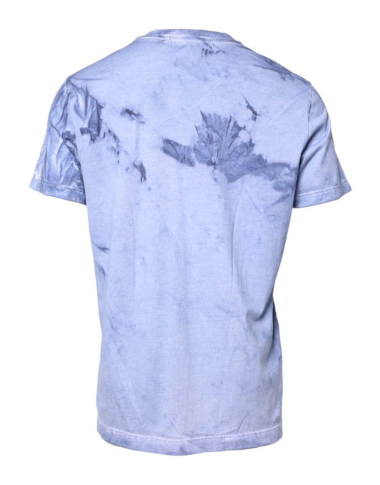 Blue tie dye shirt on a mannequin