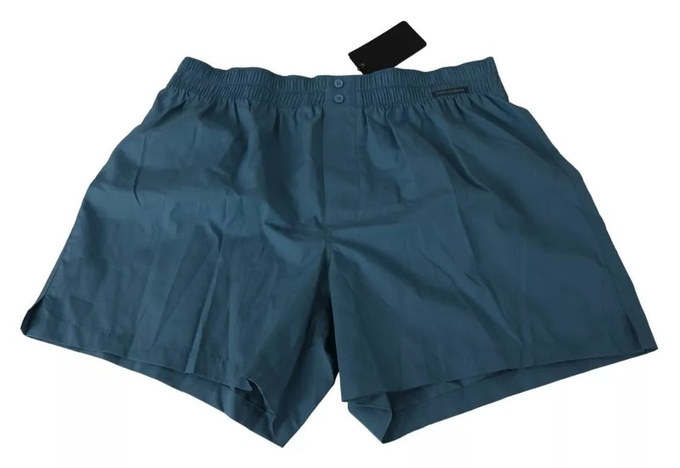 Navy blue shorts with pockets on front