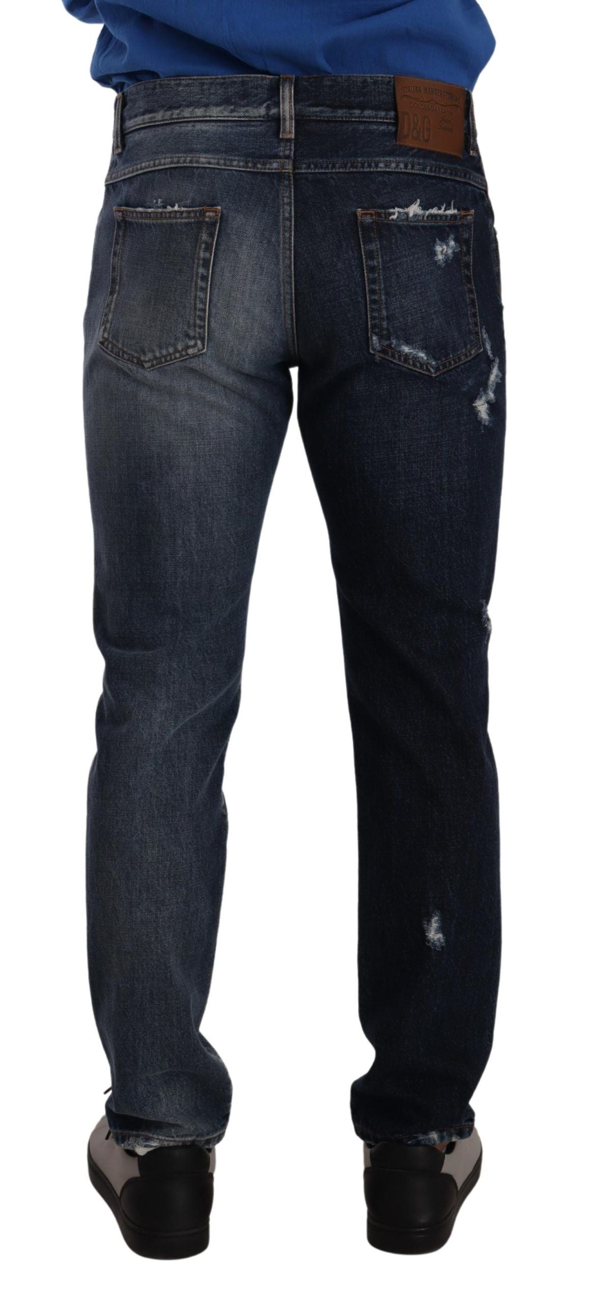 Pair of blue jeans on a mannequin