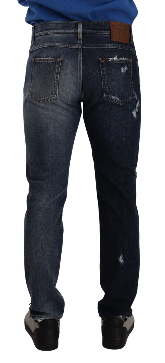 Pair of blue jeans on a mannequin