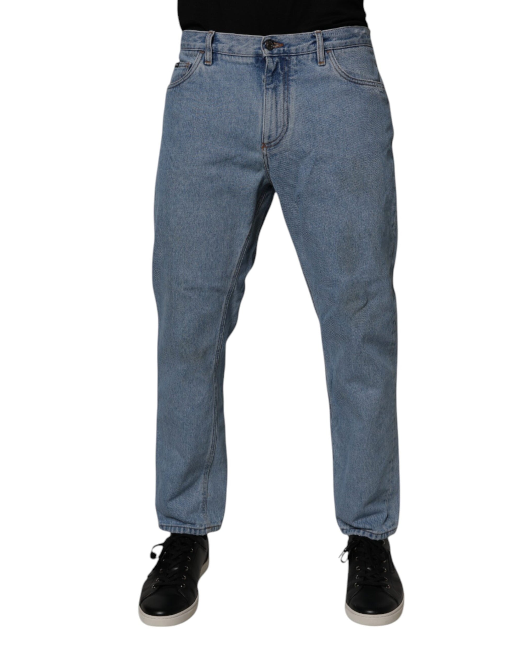 Pair of blue jeans on a mannequin