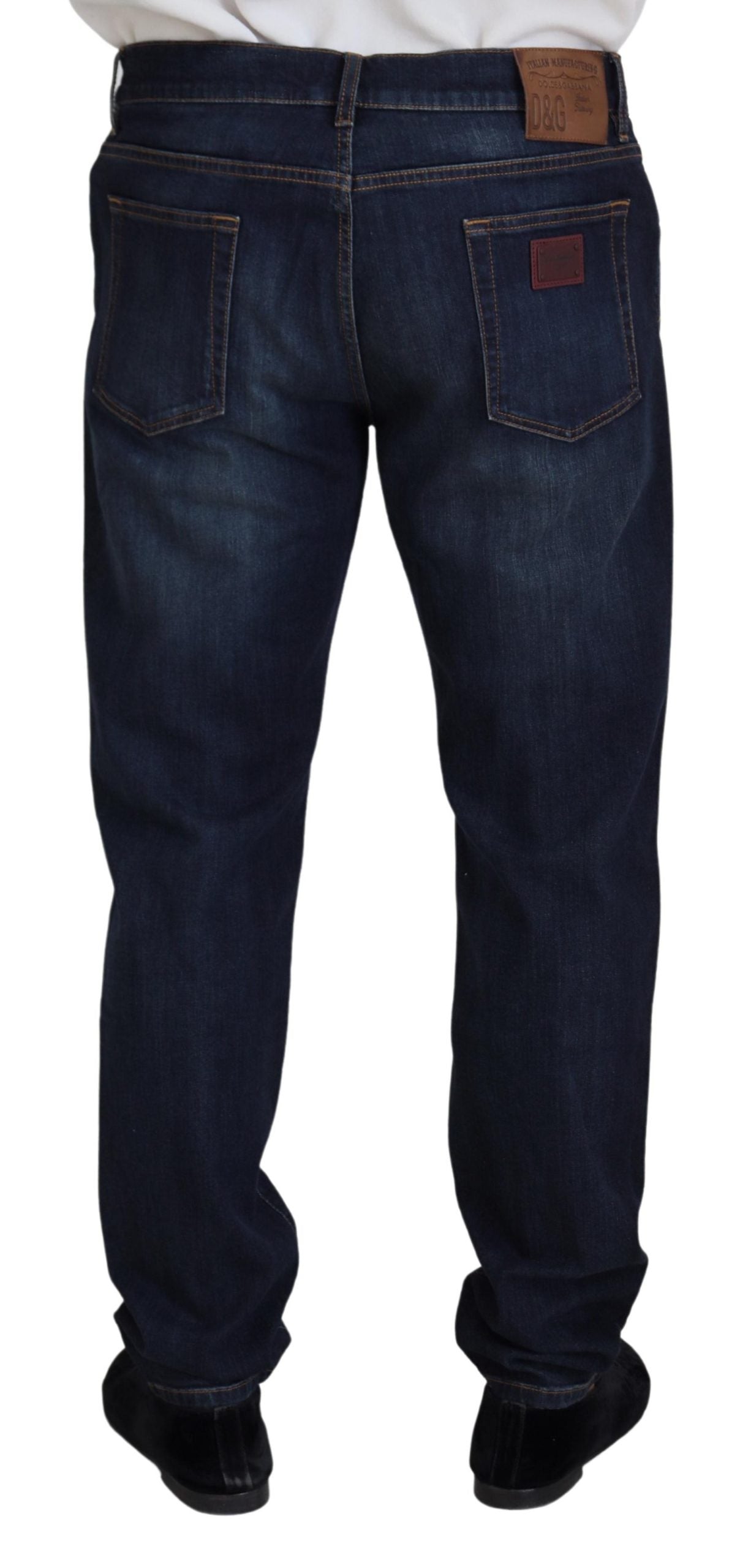 Pair of blue jeans on a mannequin