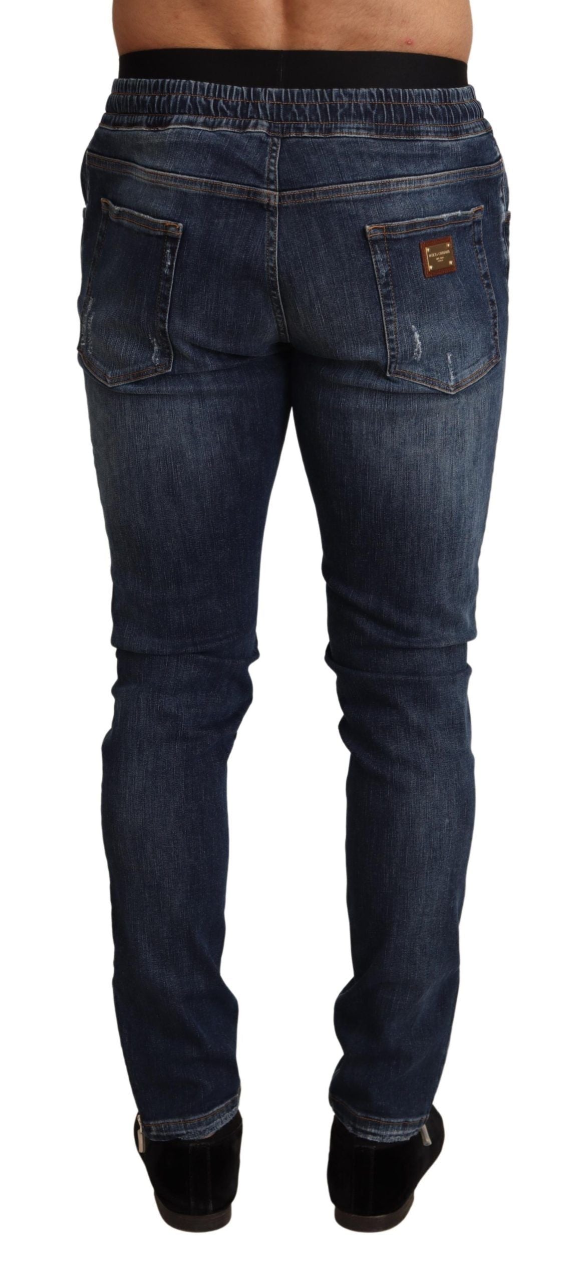 Pair of blue jeans on a mannequin