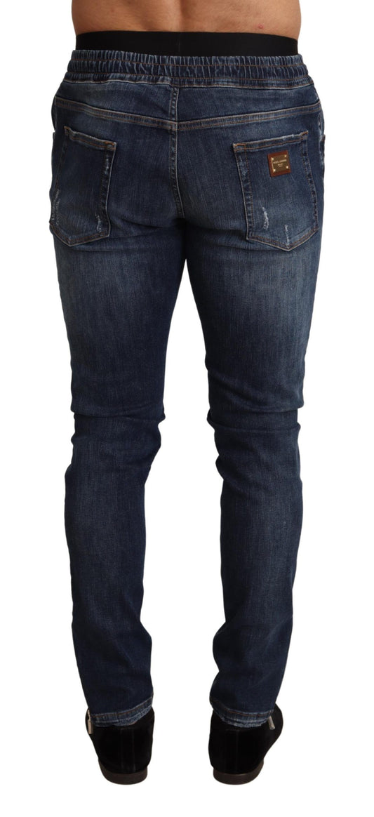Pair of blue jeans on a mannequin