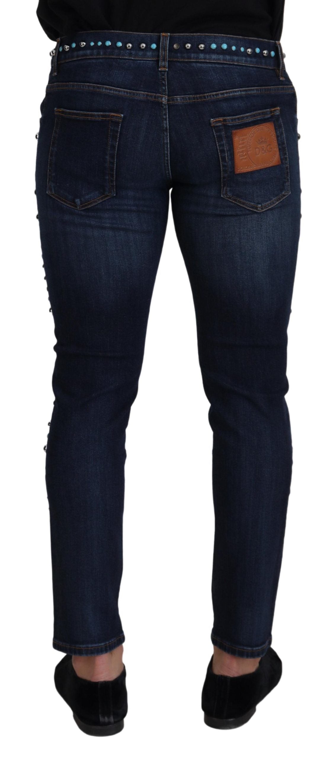 Pair of blue jeans on a mannequin