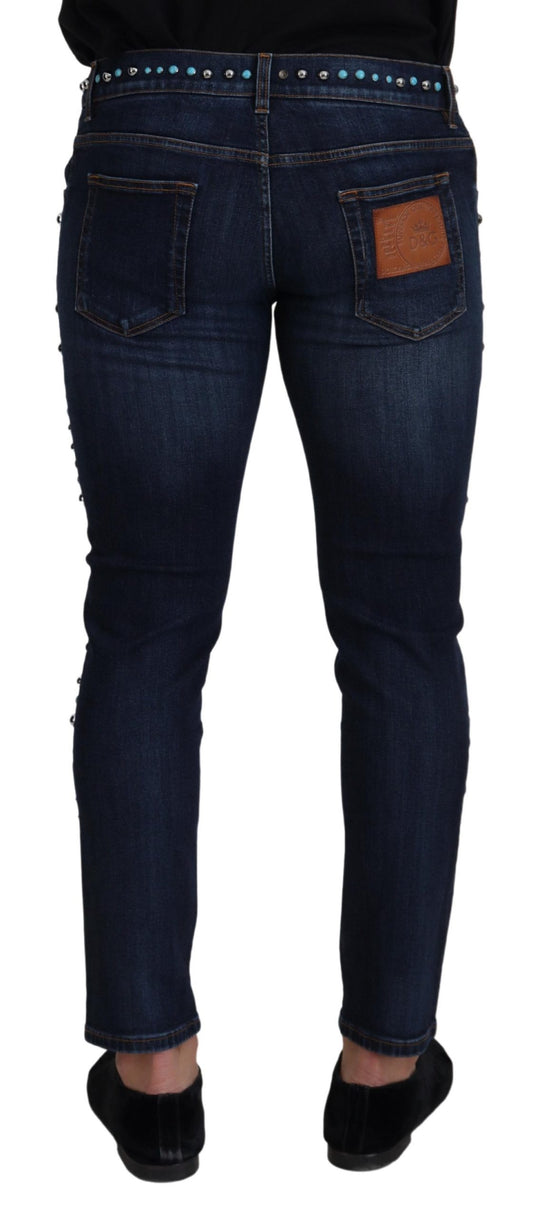 Pair of blue jeans on a mannequin