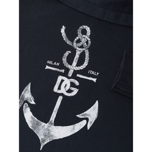Black shirt with white anchor logo