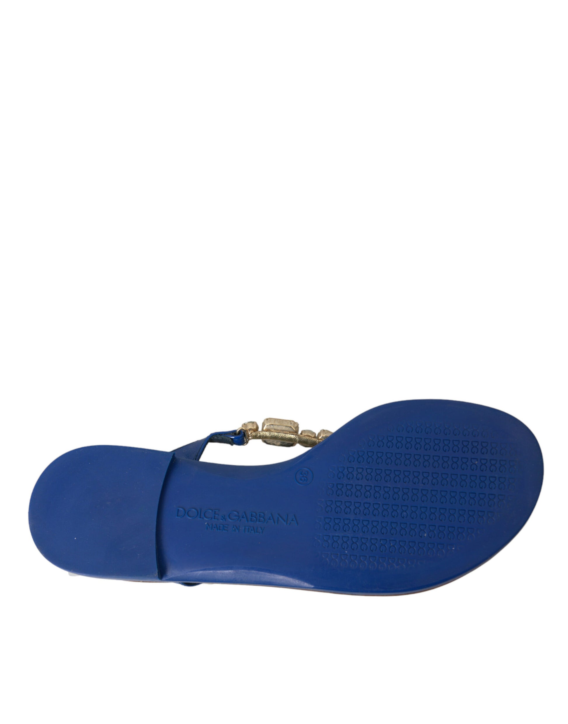 Blue flip flops on a white background