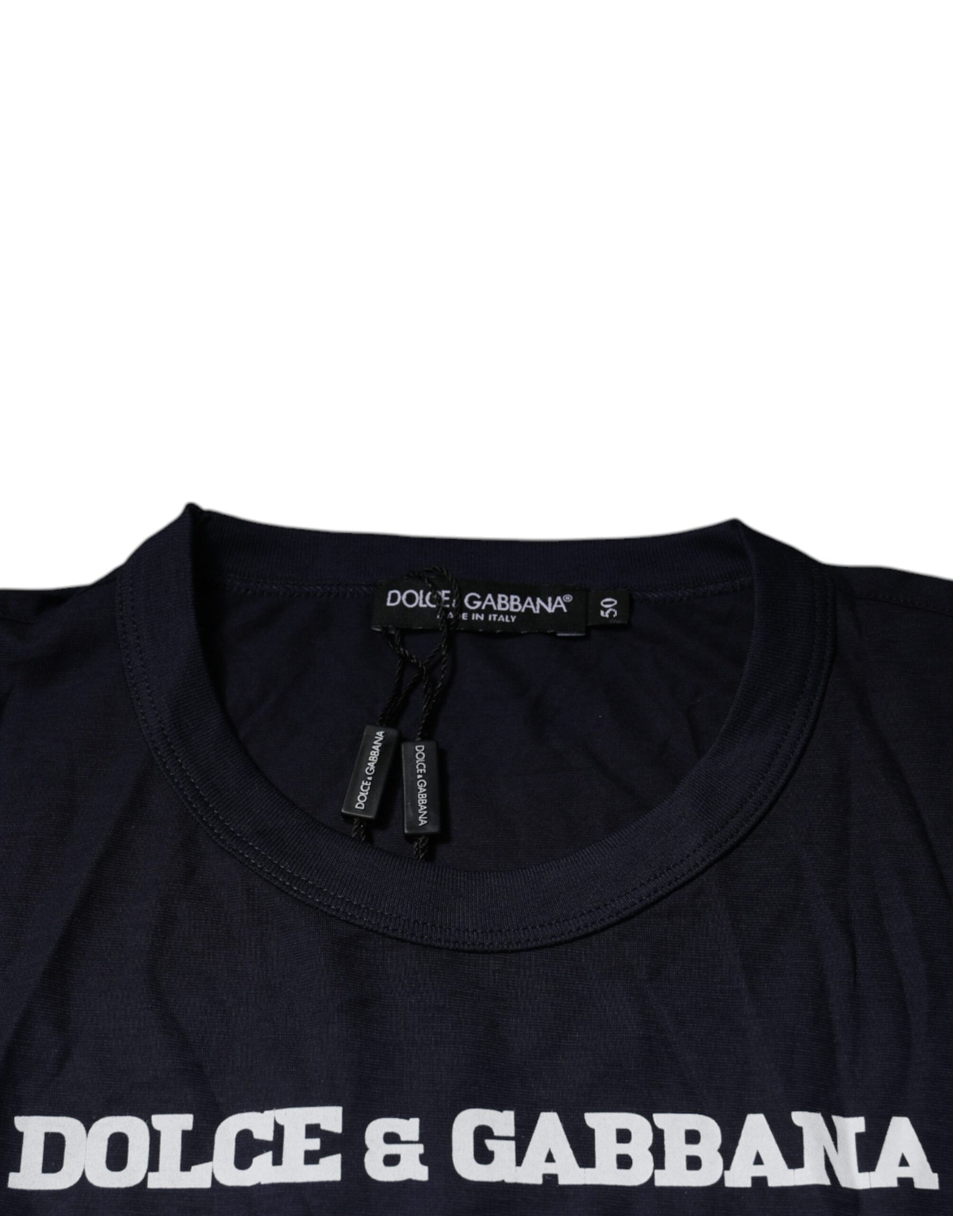 Black t-shirt with white logo