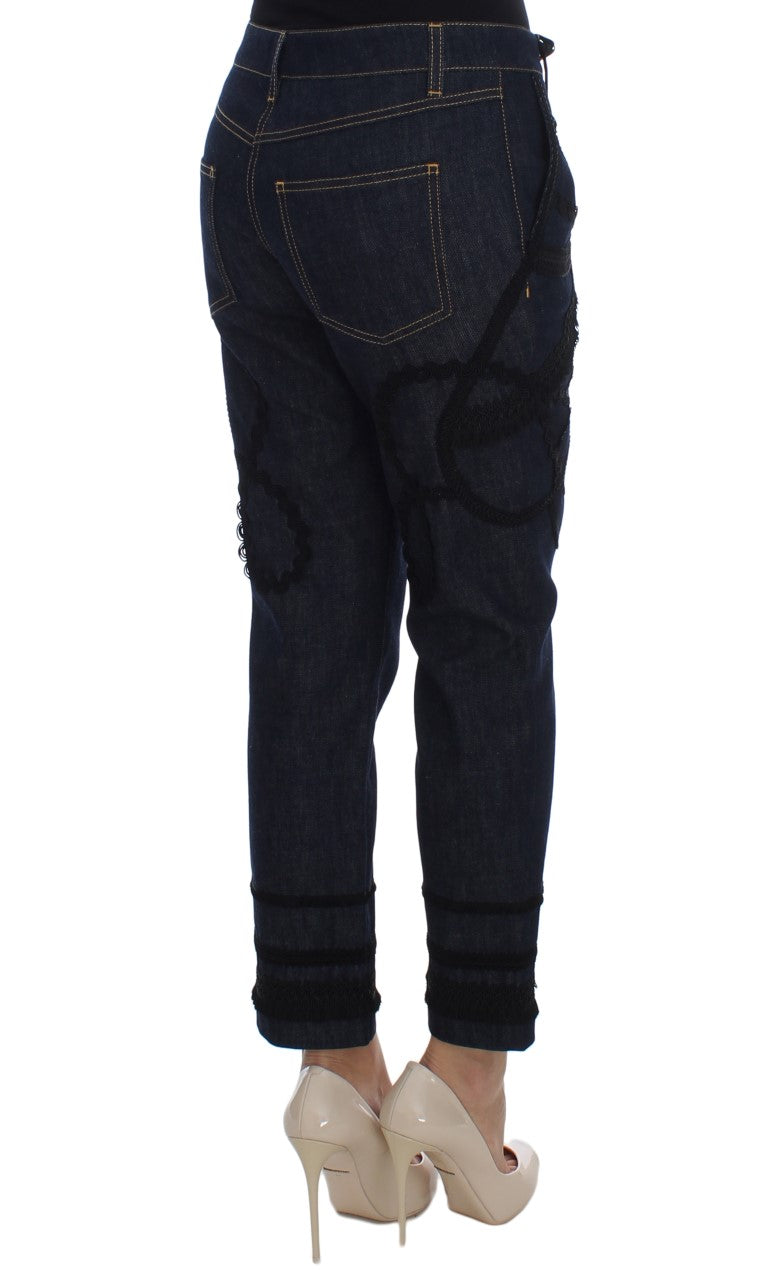 Woman wearing blue jeans