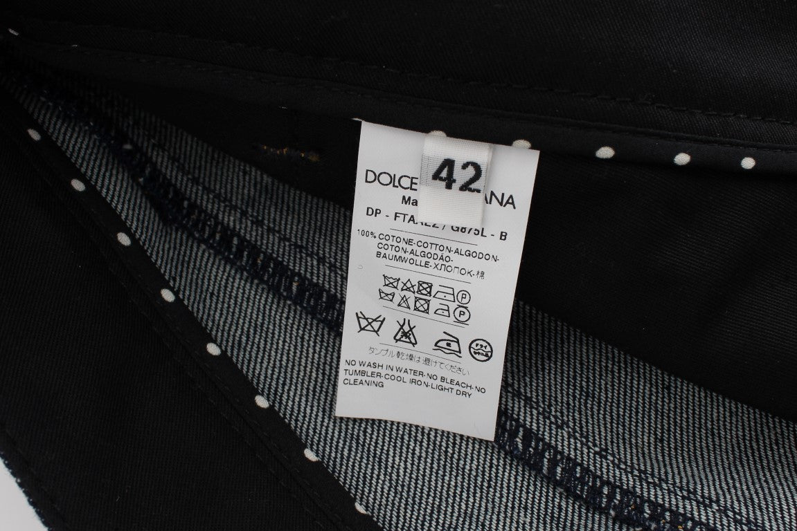 Tag on black fabric item