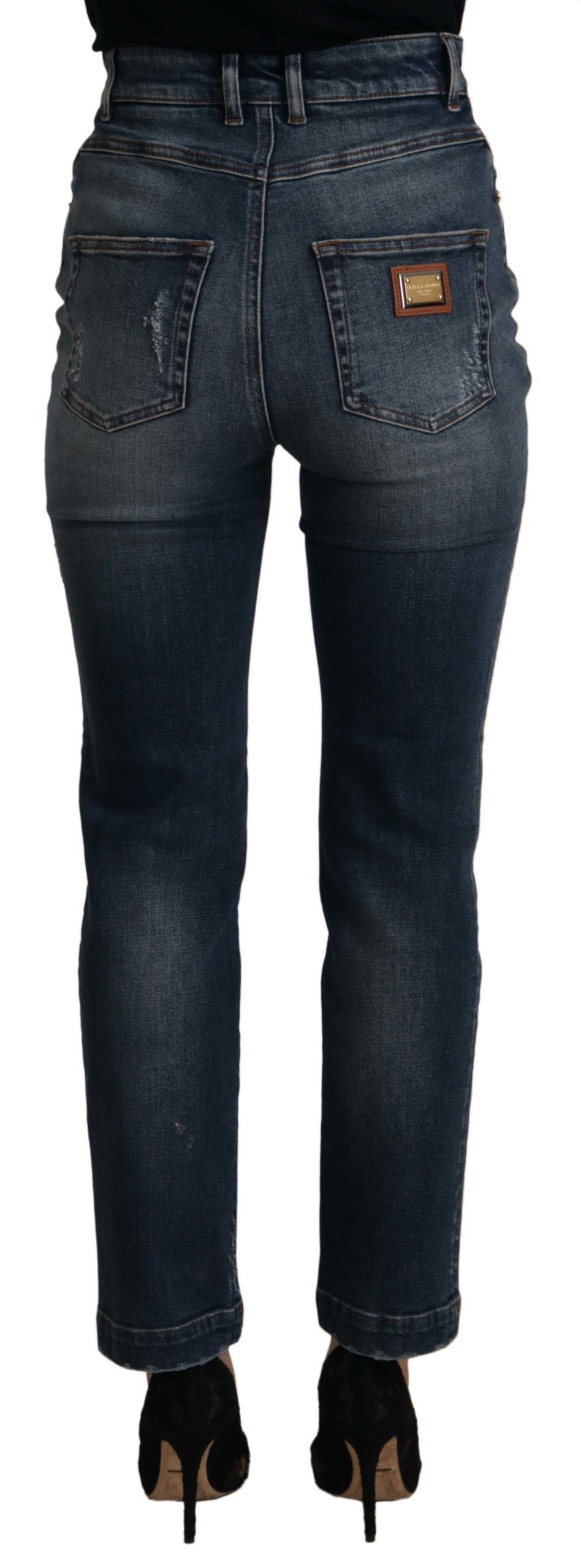 Pair of blue jeans on a mannequin