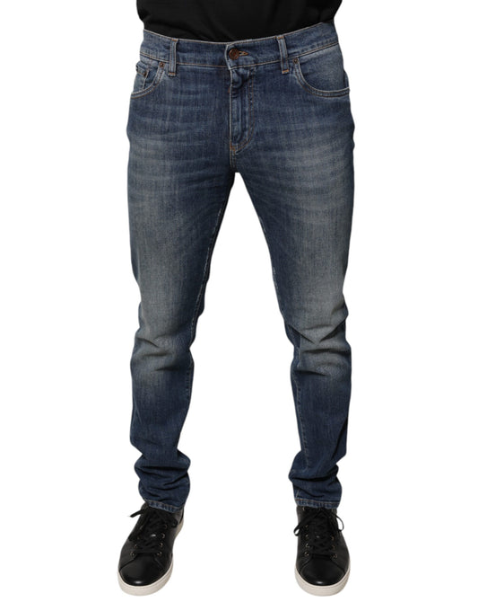 Pair of blue jeans on a mannequin