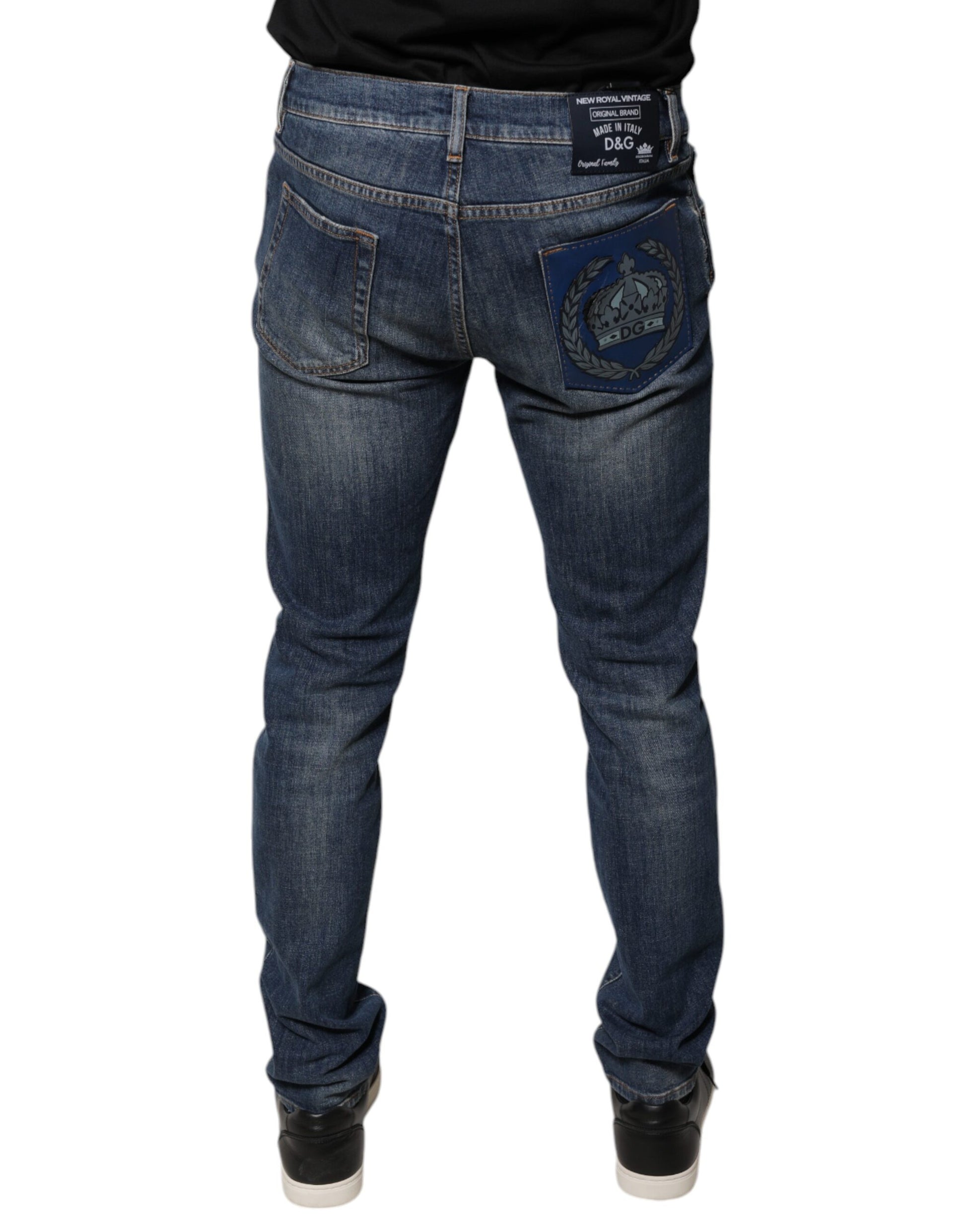Pair of blue jeans on a mannequin