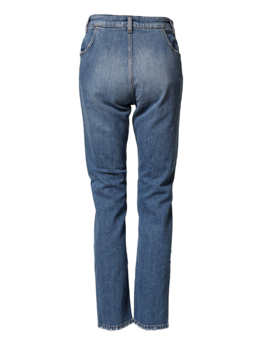 Pair of blue jeans on a mannequin