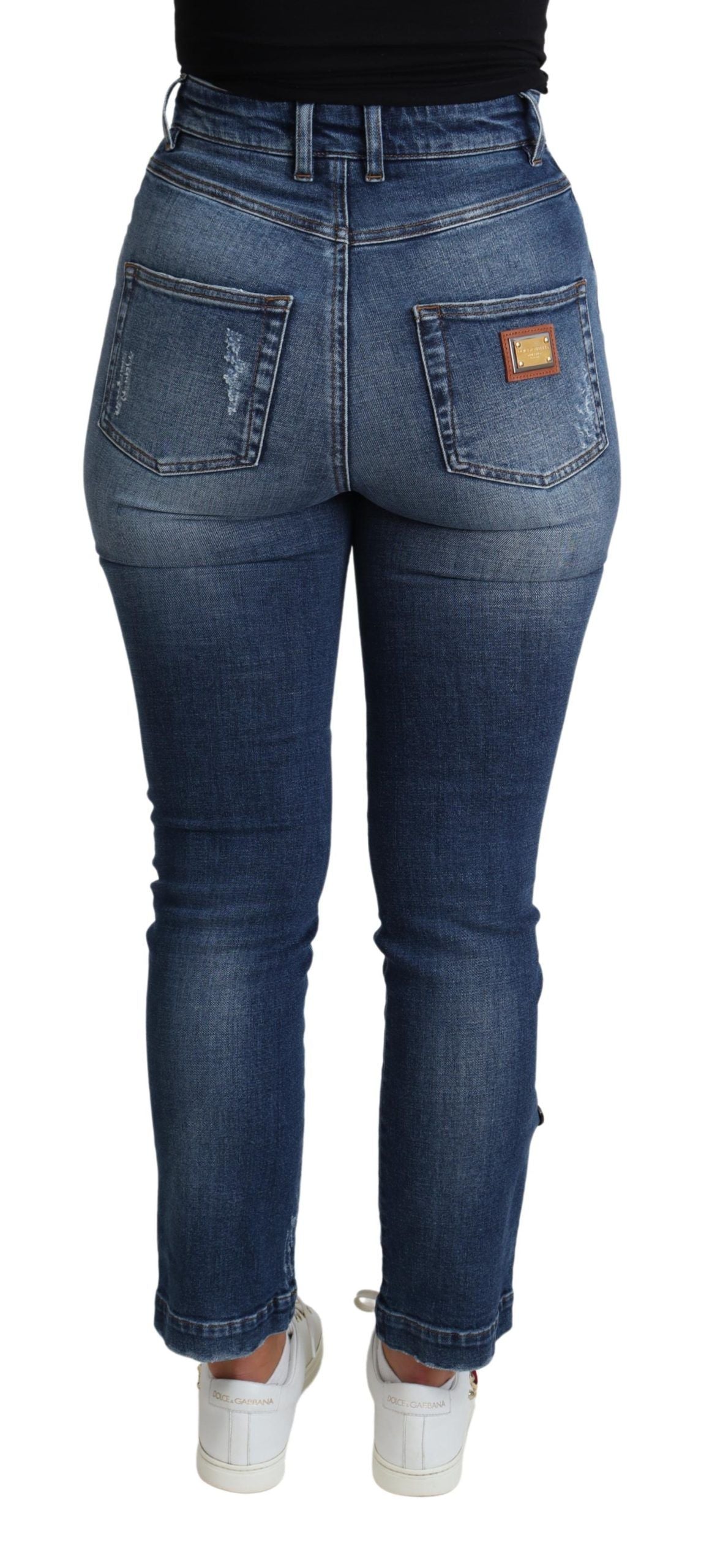 Pair of blue jeans on a mannequin