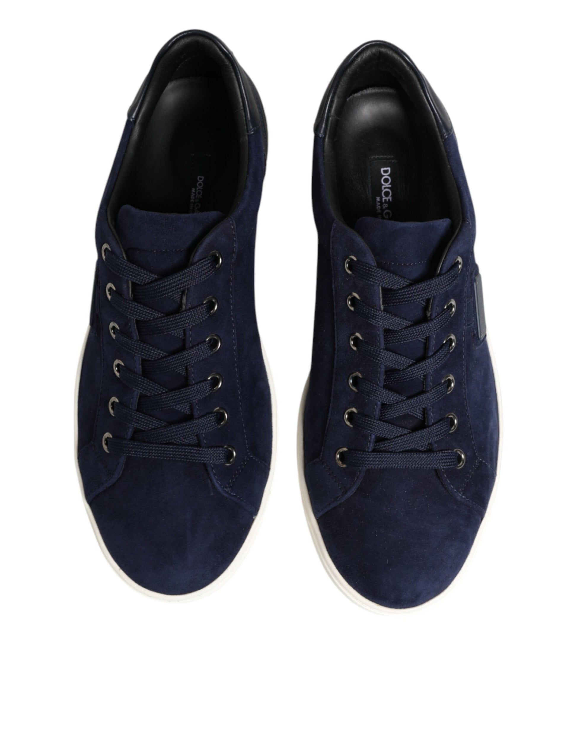 Pair of blue suede sneakers