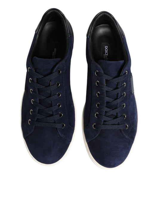 Pair of blue suede sneakers