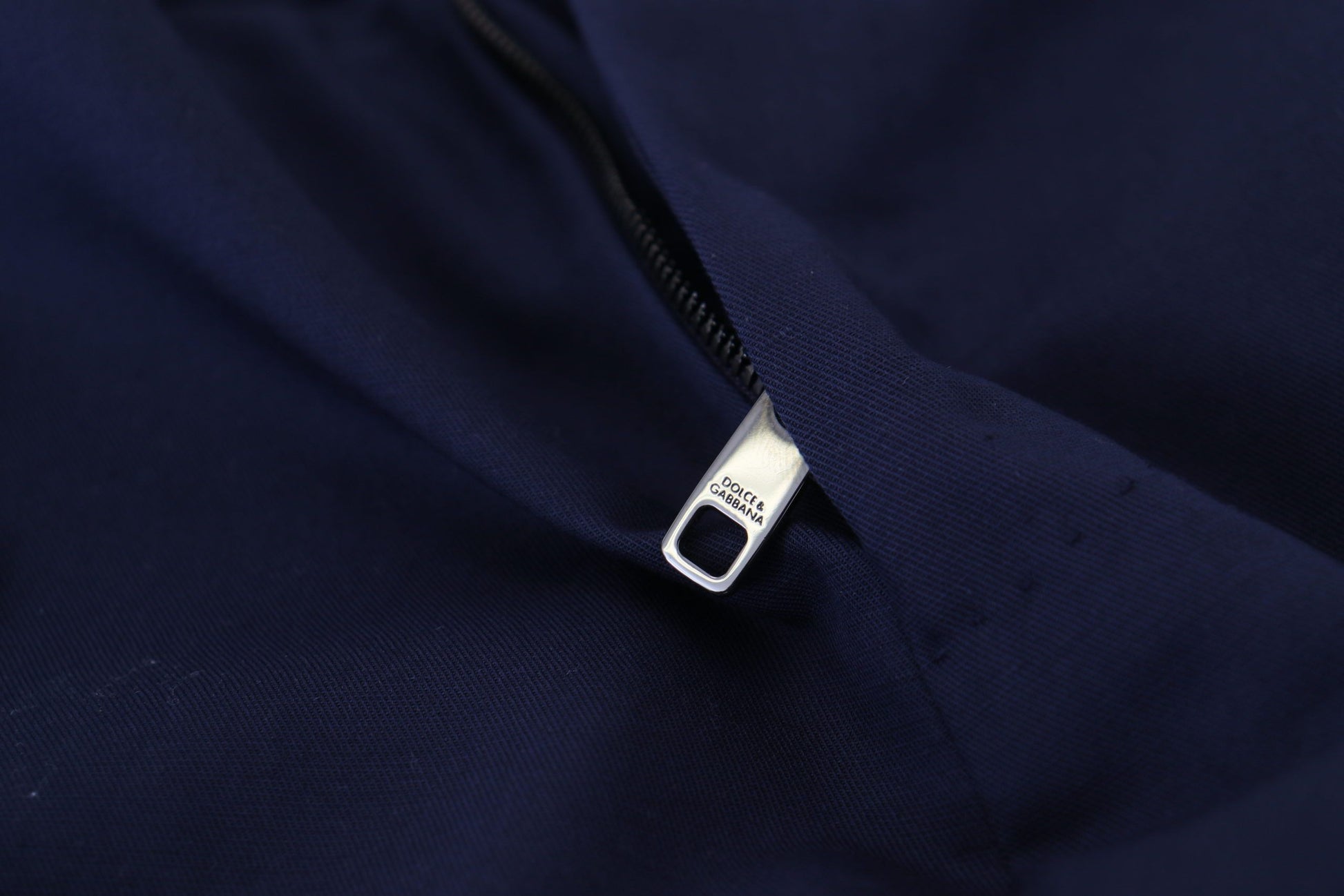 Zipper on jacket