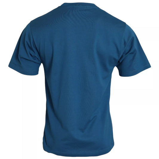 Blue short sleeve shirt on a mannequin