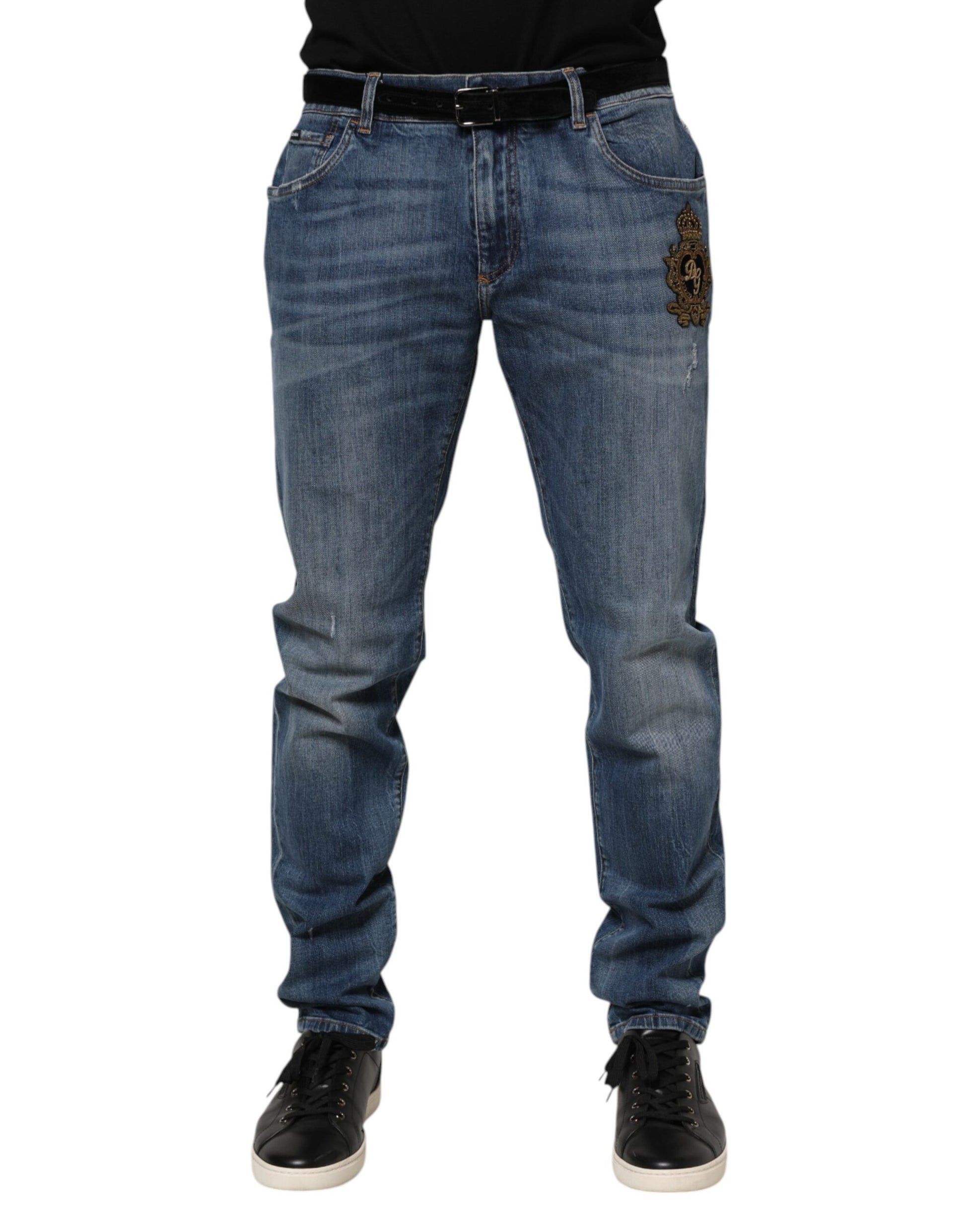 Pair of blue jeans on a mannequin