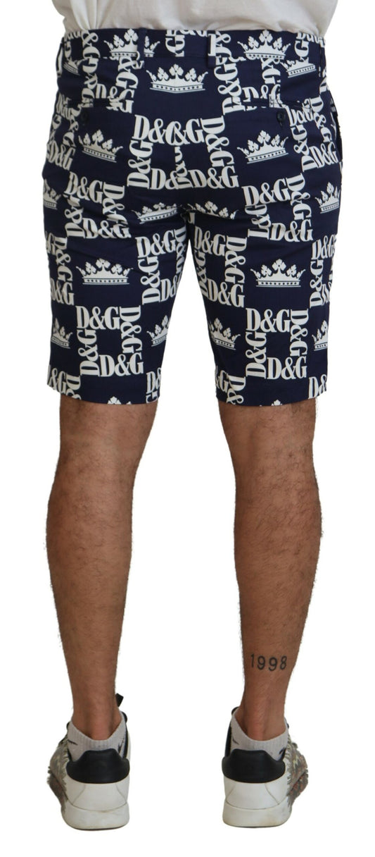 Shorts with brand name pattern