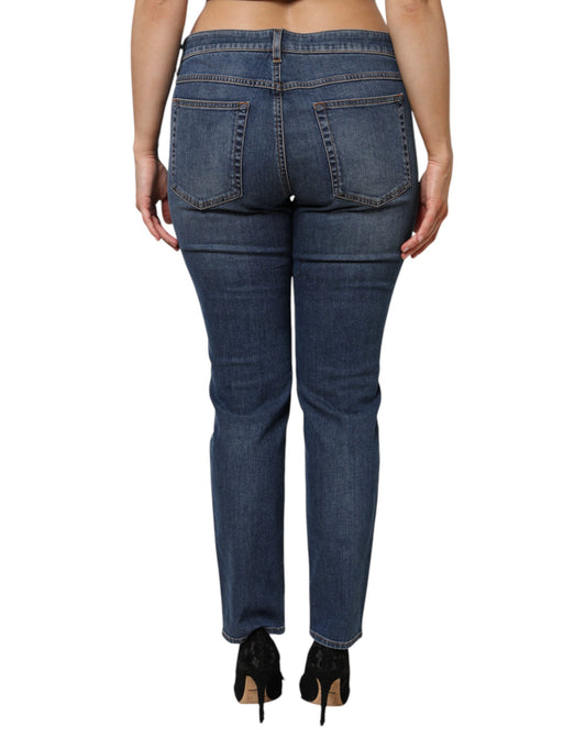 Pair of blue jeans on a mannequin