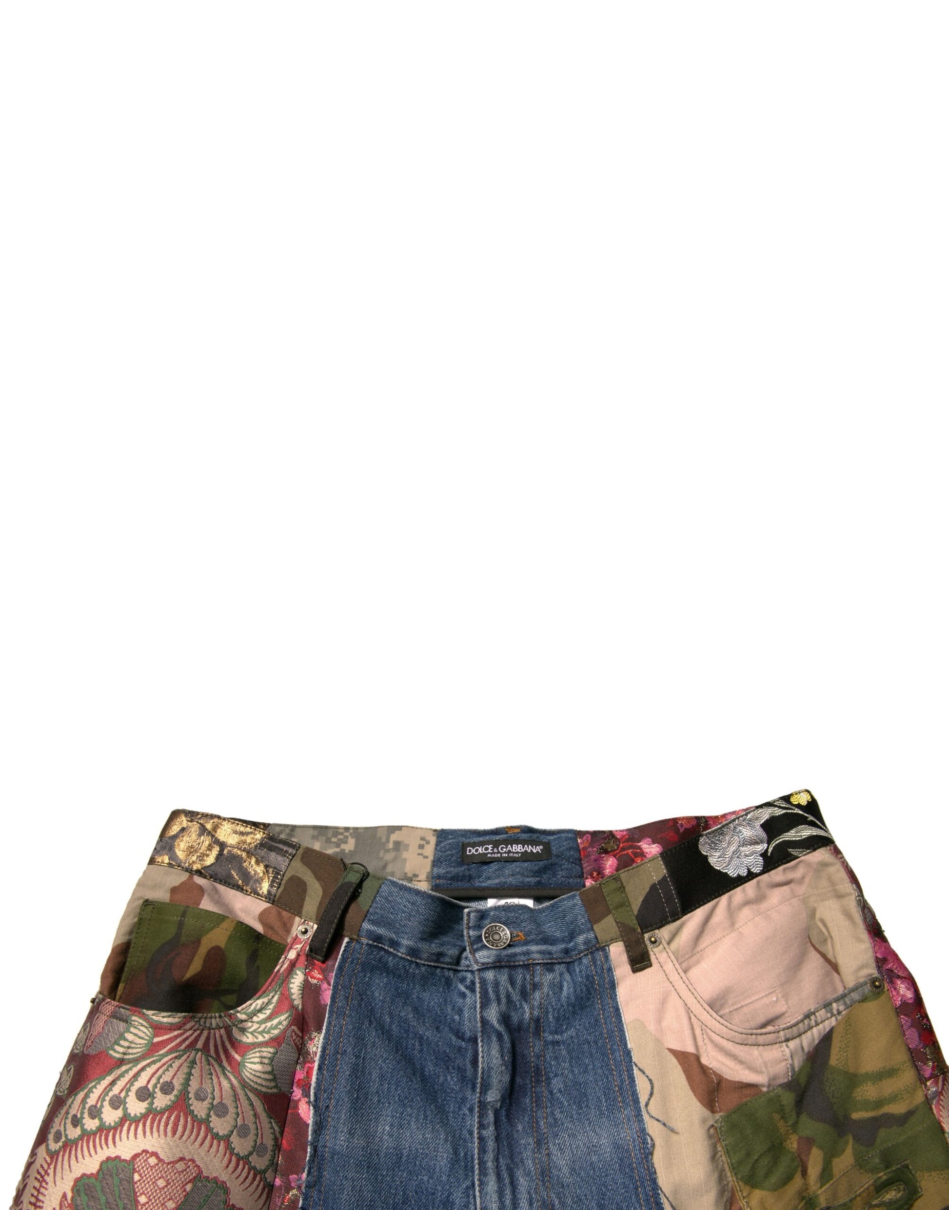 Shorts made from multiple pairs of jeans