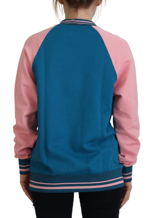 Pink and blue jacket on a person