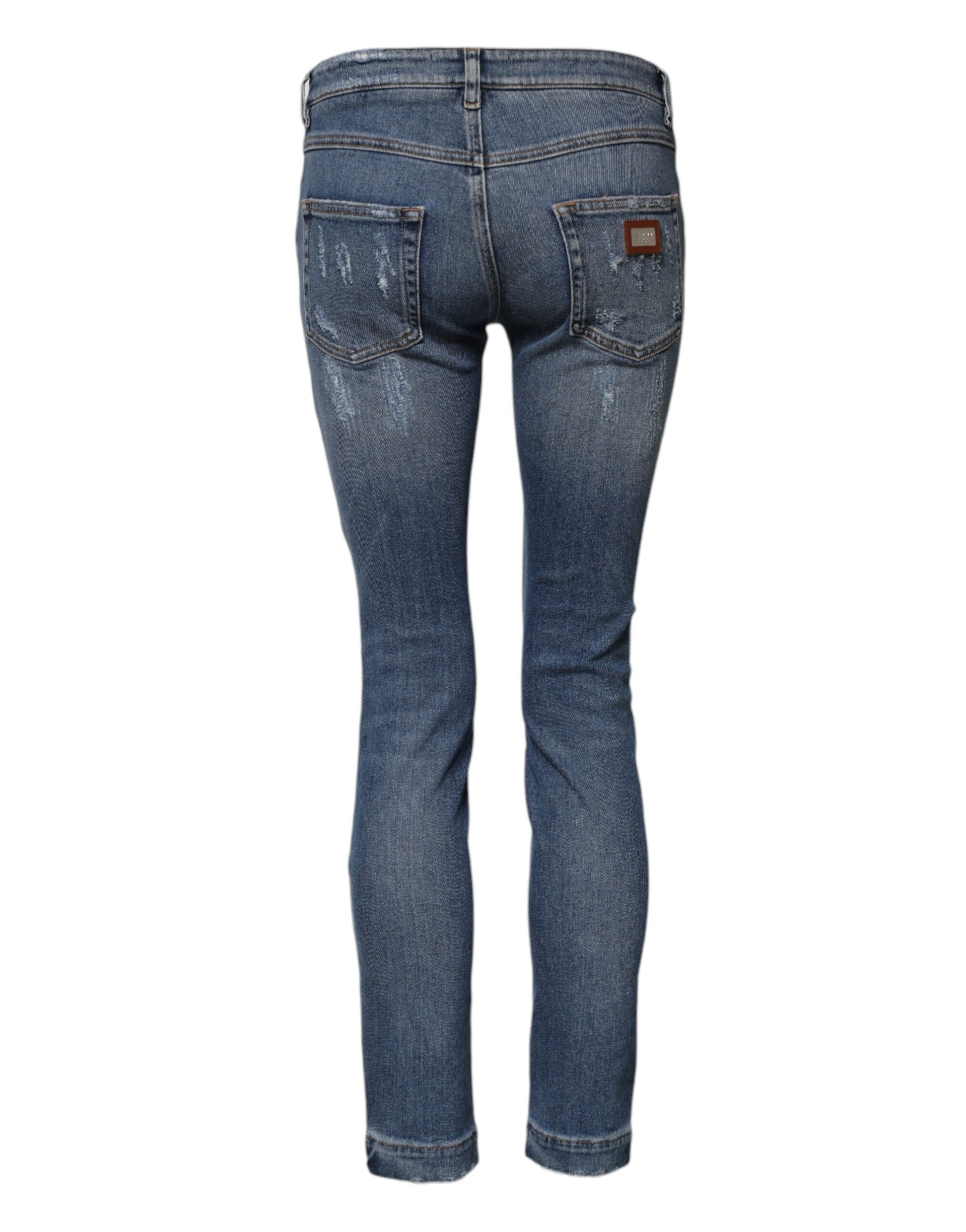 Pair of blue denim jeans