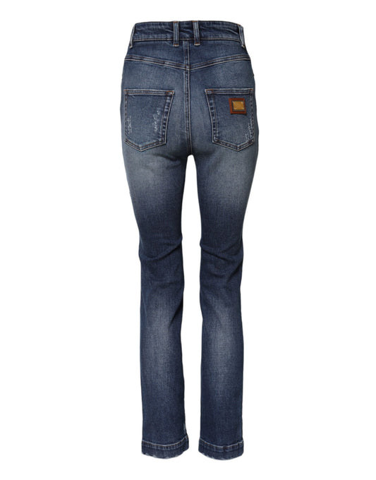 Pair of blue jeans on a mannequin