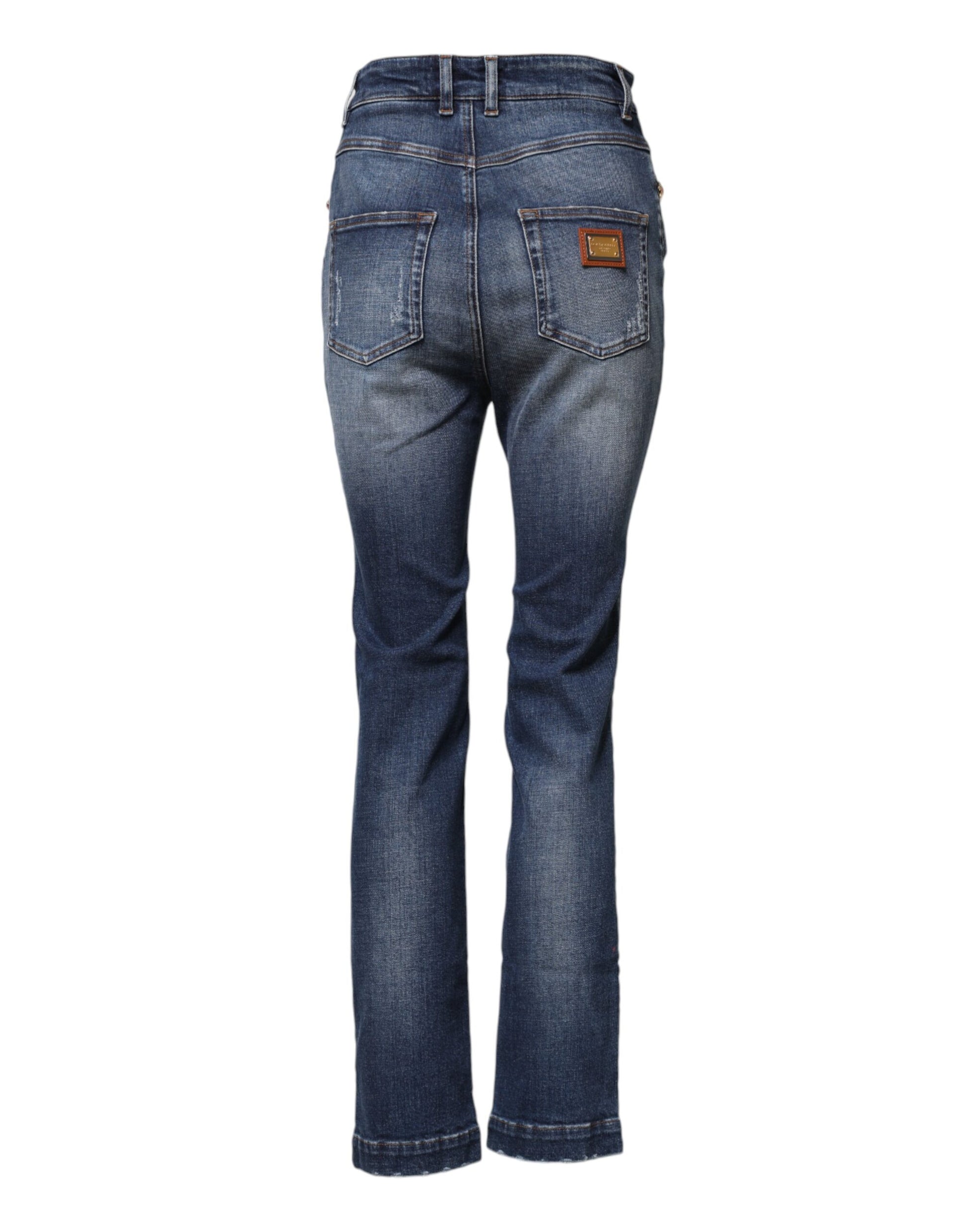 Pair of blue denim jeans