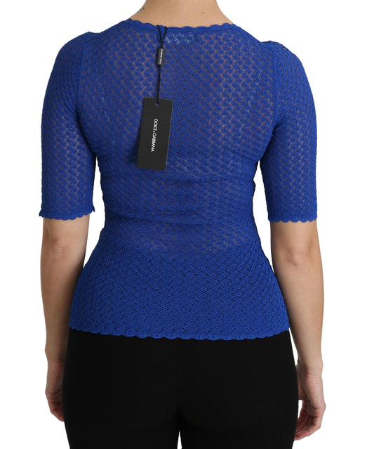 Blue lace top on a mannequin