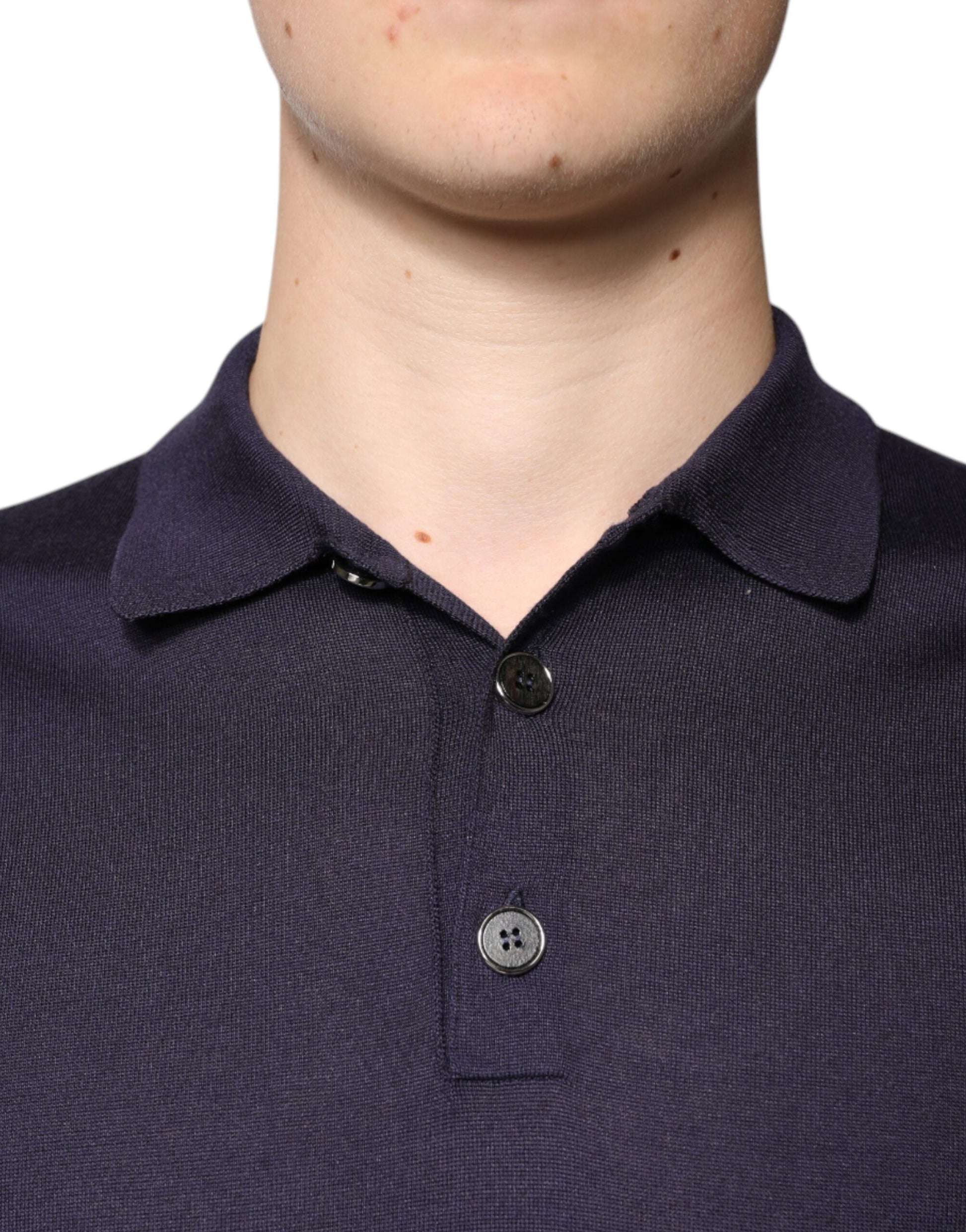 The shirt is blue