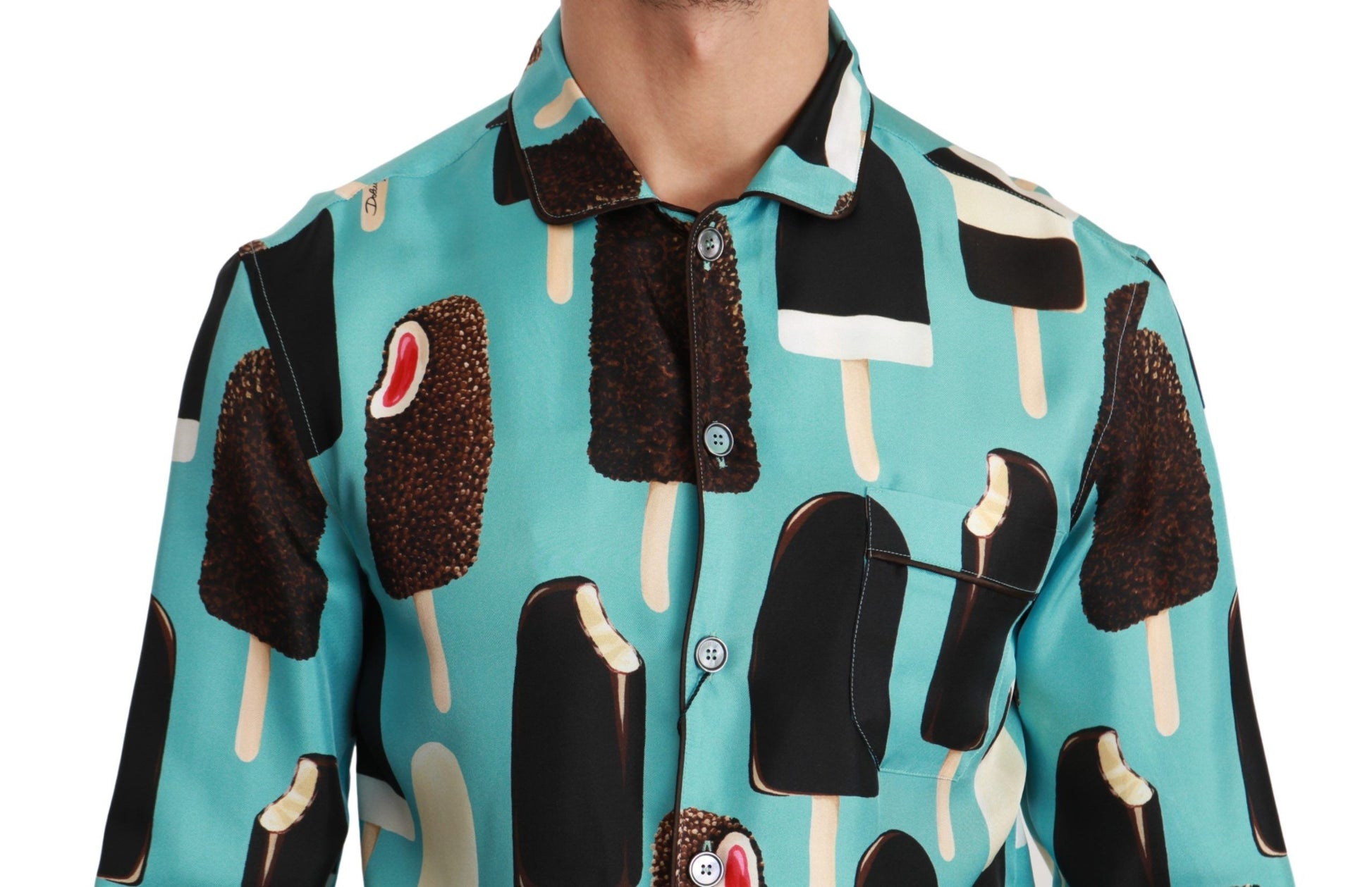 Shirt with ice cream cone pattern