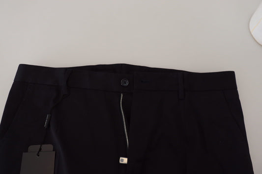Pair of black pants on a table