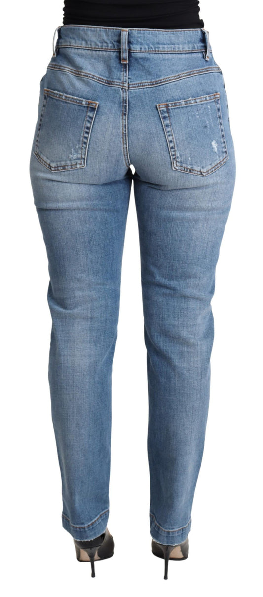 Pair of blue jeans on a mannequin