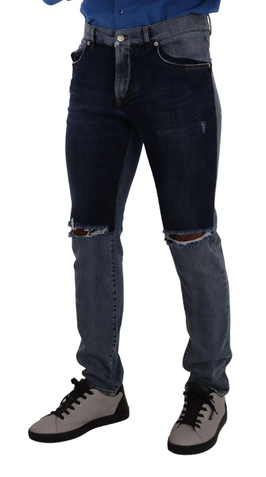 Pair of blue jeans on a mannequin