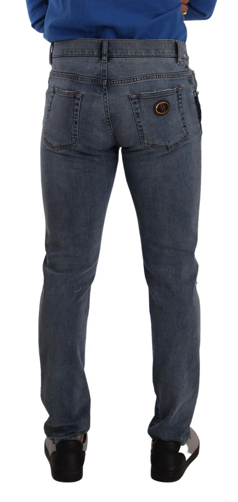 Pair of blue jeans on a mannequin